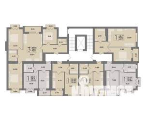 1-к квартира, строящийся дом, 29м2, 9/9 этаж
