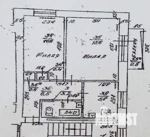 2-к квартира, вторичка, 43м2, 2/9 этаж