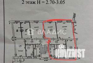 3-к квартира, вторичка, 71м2, 2/3 этаж