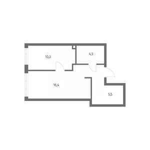 1-к квартира, вторичка, 40м2, 3/8 этаж