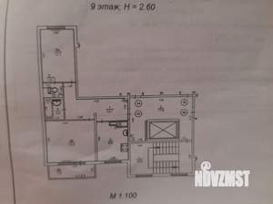 2-к квартира, вторичка, 56м2, 9/9 этаж