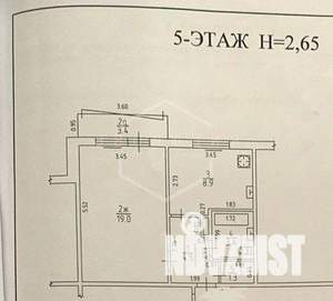 1-к квартира, вторичка, 37м2, 5/10 этаж