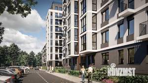 1-к квартира, строящийся дом, 34м2, 6/9 этаж