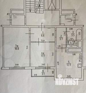 2-к квартира, вторичка, 62м2, 6/9 этаж