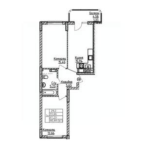 2-к квартира, вторичка, 57м2, 5/9 этаж