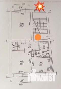 2-к квартира, вторичка, 56м2, 2/4 этаж