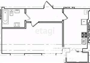2-к квартира, вторичка, 101м2, 4/4 этаж