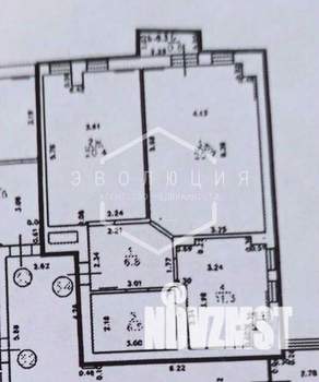2-к квартира, вторичка, 73м2, 9/9 этаж