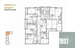 1-к квартира, вторичка, 32м2, 6/9 этаж