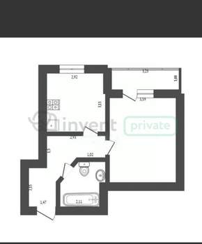 1-к квартира, вторичка, 40м2, 5/9 этаж
