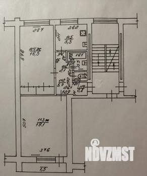 2-к квартира, вторичка, 53м2, 3/5 этаж