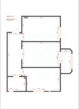 2-к квартира, вторичка, 68м2, 1/3 этаж