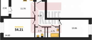2-к квартира, вторичка, 54м2, 8/9 этаж