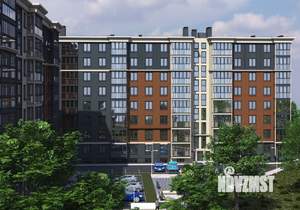 1-к квартира, строящийся дом, 45м2, 1/8 этаж