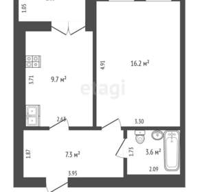 1-к квартира, вторичка, 40м2, 5/10 этаж