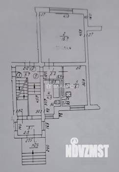 1-к квартира, вторичка, 33м2, 1/2 этаж