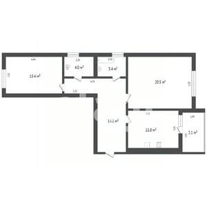 2-к квартира, вторичка, 68м2, 7/10 этаж