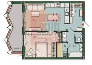 1-к квартира, вторичка, 65м2, 11/13 этаж