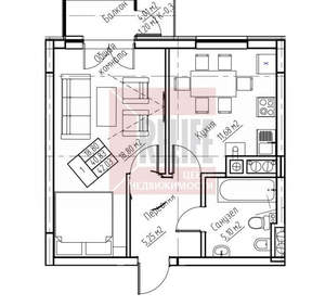 1-к квартира, вторичка, 41м2, 2/6 этаж