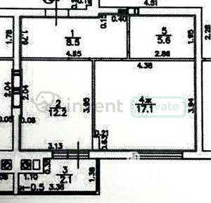 1-к квартира, вторичка, 43м2, 5/10 этаж