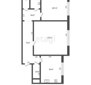 2-к квартира, вторичка, 52м2, 9/10 этаж