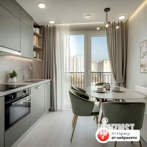 2-к квартира, вторичка, 59м2, 1/9 этаж