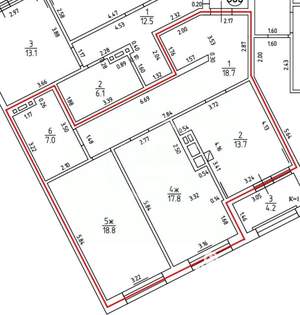 2-к квартира, вторичка, 79м2, 5/12 этаж