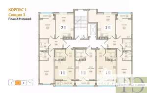 2-к квартира, вторичка, 67м2, 7/9 этаж