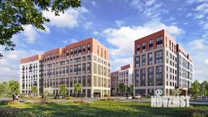 1-к квартира, строящийся дом, 40м2, 7/8 этаж