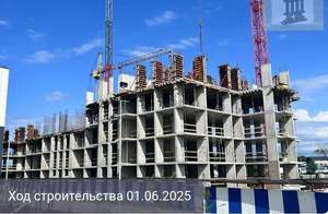 1-к квартира, строящийся дом, 27м2, 1/9 этаж