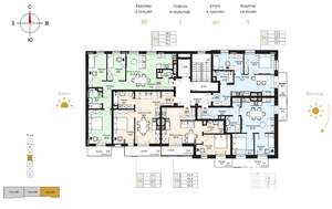 1-к квартира, строящийся дом, 49м2, 4/7 этаж
