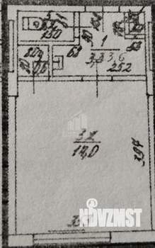 1-к квартира, вторичка, 19м2, 3/5 этаж