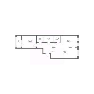 2-к квартира, вторичка, 70м2, 4/8 этаж