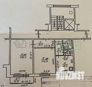 2-к квартира, вторичка, 53м2, 4/9 этаж