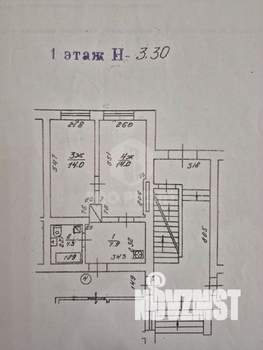 2-к квартира, вторичка, 40м2, 1/4 этаж