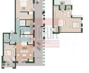 3-к квартира, вторичка, 152м2, 8/10 этаж