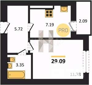 2-к квартира, вторичка, 54м2, 7/8 этаж