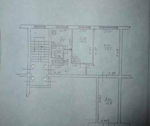 3-к квартира, вторичка, 60м2, 3/5 этаж
