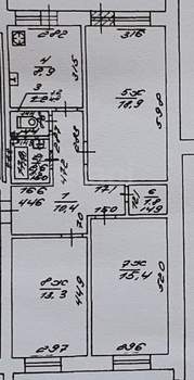 3-к квартира, вторичка, 73м2, 5/5 этаж