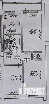 3-к квартира, вторичка, 73м2, 5/5 этаж