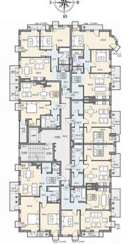 2-к квартира, вторичка, 74м2, 4/7 этаж