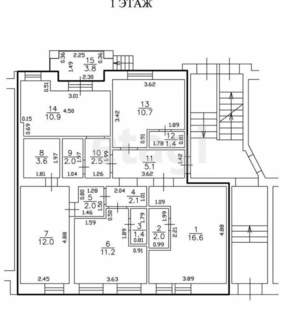 Студия квартира, вторичка, 12м2, 1/3 этаж
