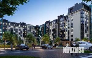 2-к квартира, строящийся дом, 53м2, 10/10 этаж