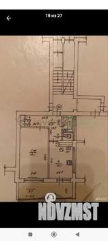 1-к квартира, вторичка, 39м2, 1/4 этаж