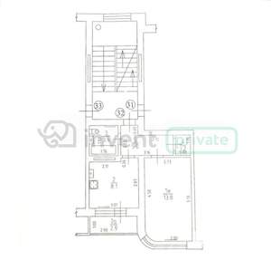 1-к квартира, вторичка, 32м2, 2/5 этаж