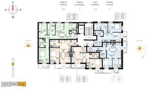 3-к квартира, строящийся дом, 86м2, 6/7 этаж
