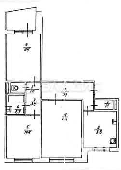3-к квартира, вторичка, 66м2, 8/9 этаж