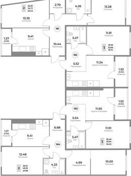 1-к квартира, вторичка, 34м2, 1/10 этаж