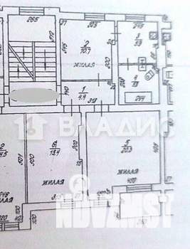 3-к квартира, вторичка, 63м2, 3/4 этаж
