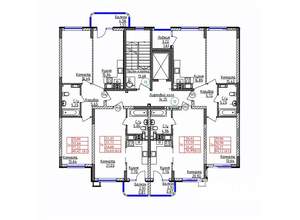 2-к квартира, строящийся дом, 57м2, 4/9 этаж